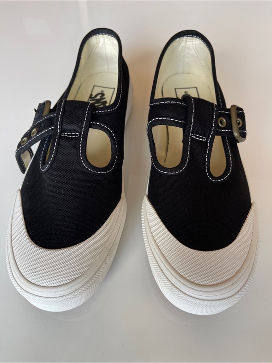 Vans Shoes - Vans Black and White Mary Jane Platform Sneakers